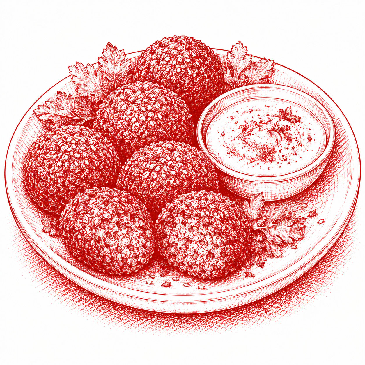 Falafel Deluxe Platter